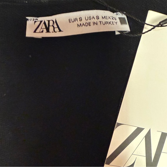 Zara Black Sleeveless Top | Sz S - Picture 3 of 3